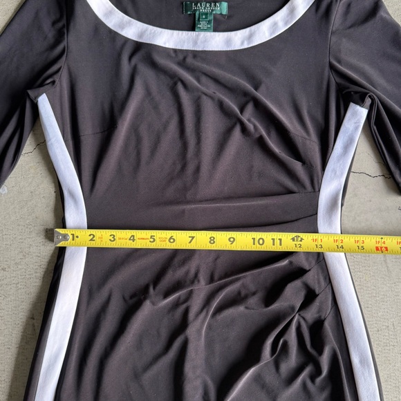 LAUREN RALPH LAUREN / Bodycon stretch Dress Short Sleeve / black / size 6 - Picture 6 of 10